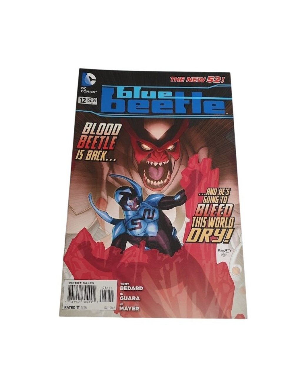 Blue Beetle 12 DC Comics New 52 October 2012 Direct Sales Blood Beetle Storyline